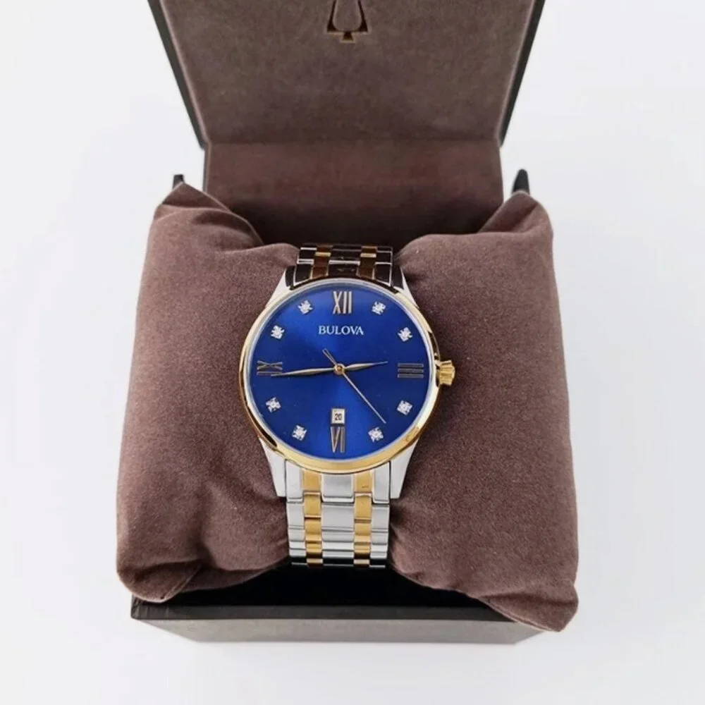 Bulova | Accessories | Bulova Classic Mens Two Tone Diamond  display picture 3